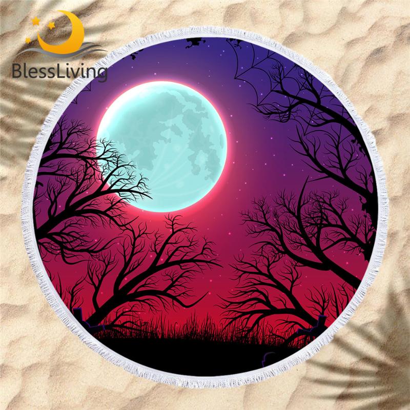 BlessLiving Bright Moon Beach Towel 3D Print Bath Towel With Tassel Night Sky Purple Red Thin Blanket Trees Branches Beach Mat
BlessLiving Bright Moon Beach Towel 3D Print Bath Towel With Tassel Night Sky Purple Red Thin Blanket Trees Branches Beach Mat