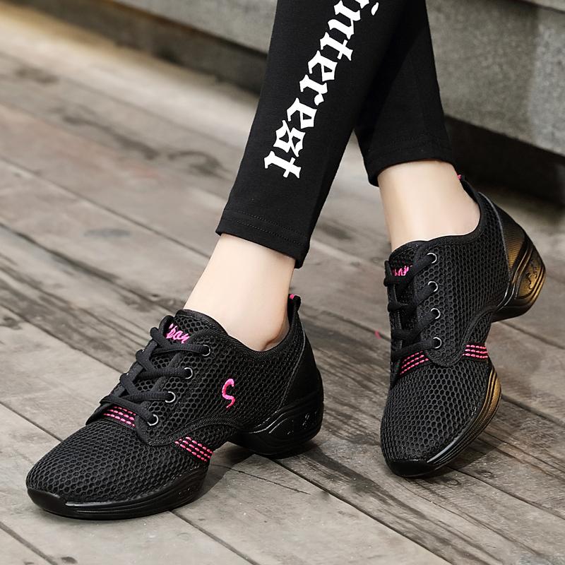 Women Sneakers Fashion Sport Shoes Jazz Dancing Training Shoes Indoor Activities Large Size Women Gym Breathable Sneakers Newest