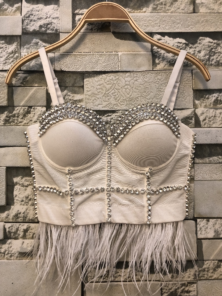 2021 New Hand Beaded Diamond Sequin Feather Sexy Crop Top Women Sleeveless Blouse Night Club Party Bustier Bra Tops Y3jq, Black
2021 New Hand Beaded Diamond Sequin Feather Sexy Crop Top Women Sleeveless Blouse Night Club Party Bustier Bra Tops Y3jq, Black