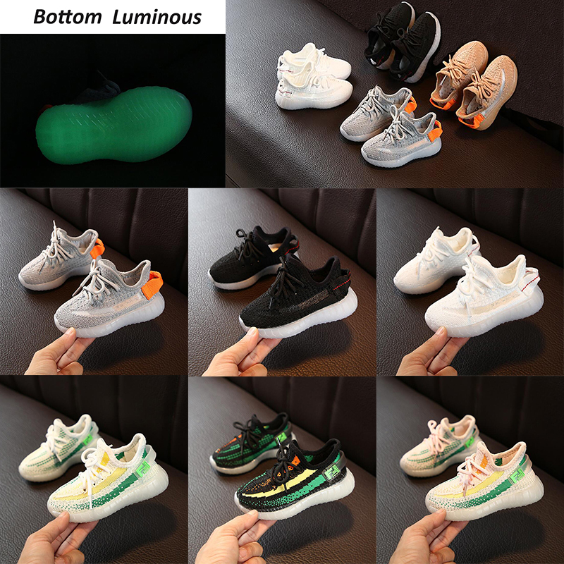 2021 New Bottoms Luminous Soft Infant Kids Running Shoes Reflective Black White Glow Trainer Big Small Boy Girl Children Sneakers 35v20
2021 New Bottoms Luminous Soft Infant Kids Running Shoes Reflective Black White Glow Trainer Big Small Boy Girl Children Sneakers 35v20