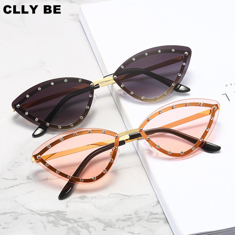Sexy Cat Eye Sunglasses Women Rimless Vintage Rhinestone Sun Glasses Female Lady Candy Color 2021 Eyewear Triangle Shades UV400
Sexy Cat Eye Sunglasses Women Rimless Vintage Rhinestone Sun Glasses Female Lady Candy Color 2021 Eyewear Triangle Shades UV400