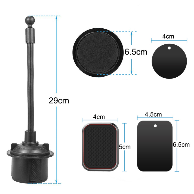 Magnetic Suction Car Cup Holder Phone Mount Adjustable Gooseneck Cell Phone Holder Stands Supports Smartphones Voiture