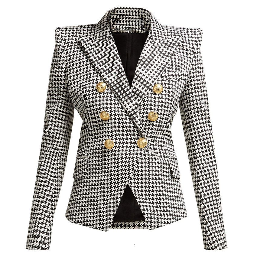 2021 New Women Blazers Jacket Chess Classic Double Breasted Finer Buttons Femme Clue Outerwear Lady Coats From the Luxury Office Pr9b, Black
2021 New Women Blazers Jacket Chess Classic Double Breasted Finer Buttons Femme Clue Outerwear Lady Coats From the Luxury Office Pr9b, Black