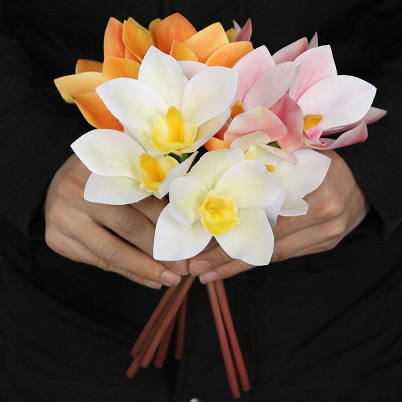 4 Branches Artificial Orchid Flower Real Touch Cymbidium Short Shoot Table Decoration DIY Wedding Bride Hand Flowers Home Decor, Beige
4 Branches Artificial Orchid Flower Real Touch Cymbidium Short Shoot Table Decoration DIY Wedding Bride Hand Flowers Home Decor, Beige