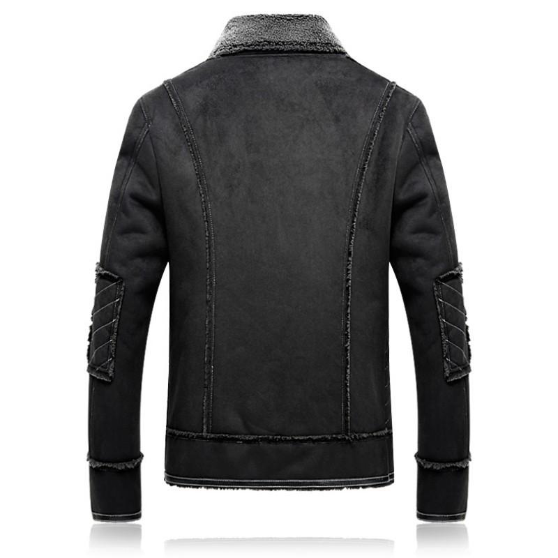Plus Size 5XL Suede Jacket Men Thick Fur Lining Warm Lapel Zipper Solid Faux Leather Overcoat High Quality Casual Male Clothes, Black
Plus Size 5XL Suede Jacket Men Thick Fur Lining Warm Lapel Zipper Solid Faux Leather Overcoat High Quality Casual Male Clothes, Black