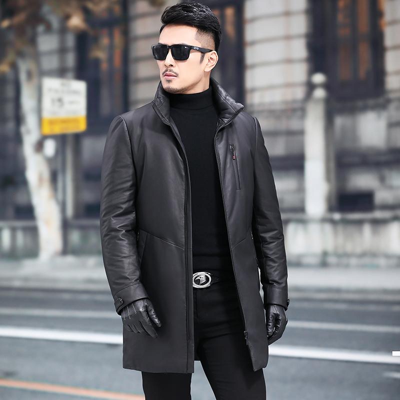 Leather Jacket Sheepskin Genuine Leather Jacket Men Winter Warm Duck Down Coat Mens Jaqueta De Couro 8373-08YY699, Black
Leather Jacket Sheepskin Genuine Leather Jacket Men Winter Warm Duck Down Coat Mens Jaqueta De Couro 8373-08YY699, Black