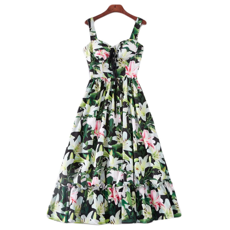 Boho Verde Flower Impression Beach Leisure Party Sexy Slingshot Surrounded Waist High Quality Breast Dress Women's Clothes I590, Multiple
Boho Verde Flower Impression Beach Leisure Party Sexy Slingshot Surrounded Waist High Quality Breast Dress Women's Clothes I590, Multiple