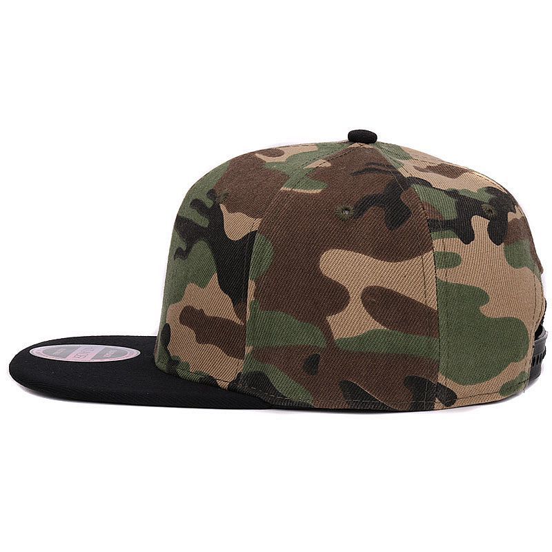 HATLANDER Camouflage snapback polyester cap blank flat camo baseball cap with no embroidery mens cap and hat for men and women 201019