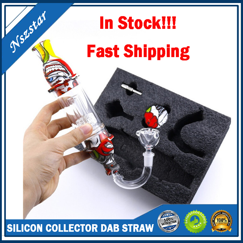 SILICON COLLECTOR DAB STRAW WITH Smoking GLASS ATTACHMENT Bongs Accessories Connector Silicon Container Dab Tool Kits DHL
SILICON COLLECTOR DAB STRAW WITH Smoking GLASS ATTACHMENT Bongs Accessories Connector Silicon Container Dab Tool Kits DHL