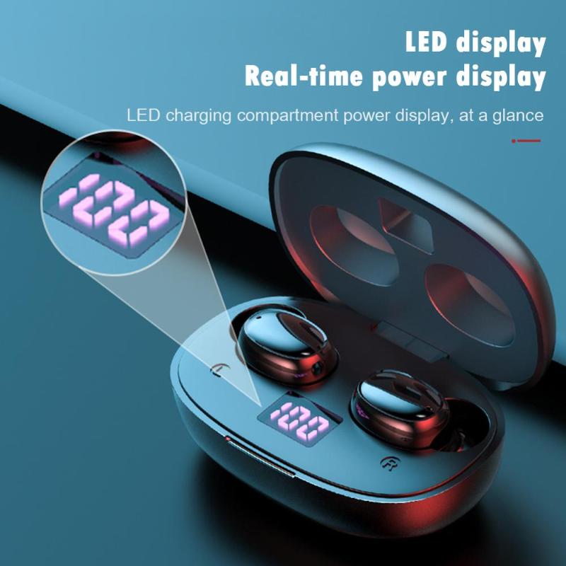 TWS Wireless Bluetooth Earphones 8D Hifi Stereo bass Sports headset waterproof Noise Cancelling Handsfree With Mic Led Display, White
TWS Wireless Bluetooth Earphones 8D Hifi Stereo bass Sports headset waterproof Noise Cancelling Handsfree With Mic Led Display, White