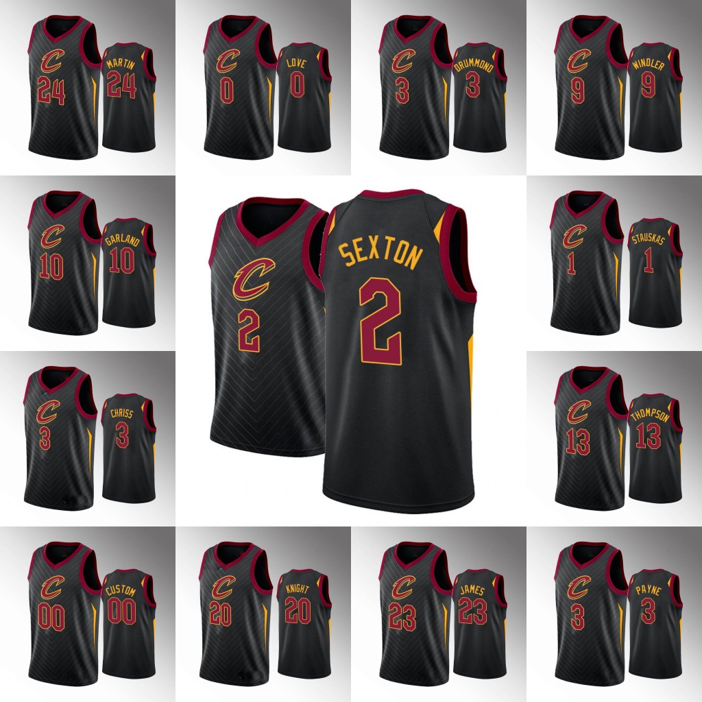 Cleveland Cavaliers Men Collin Sexton Andre Drummond Kevin Love Darius Garland Statement Black NBA 2020 Custom Jersey
Cleveland Cavaliers Men Collin Sexton Andre Drummond Kevin Love Darius Garland Statement Black NBA 2020 Custom Jersey