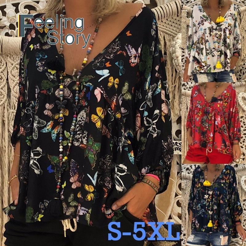 5X Plus Size Boho Womens Tops and Blouses 2021 Butterfly Top Print Long Sleeve Shirt Streetwear Ladies Tunic Women Blusas Mujer, Black
5X Plus Size Boho Womens Tops and Blouses 2021 Butterfly Top Print Long Sleeve Shirt Streetwear Ladies Tunic Women Blusas Mujer, Black