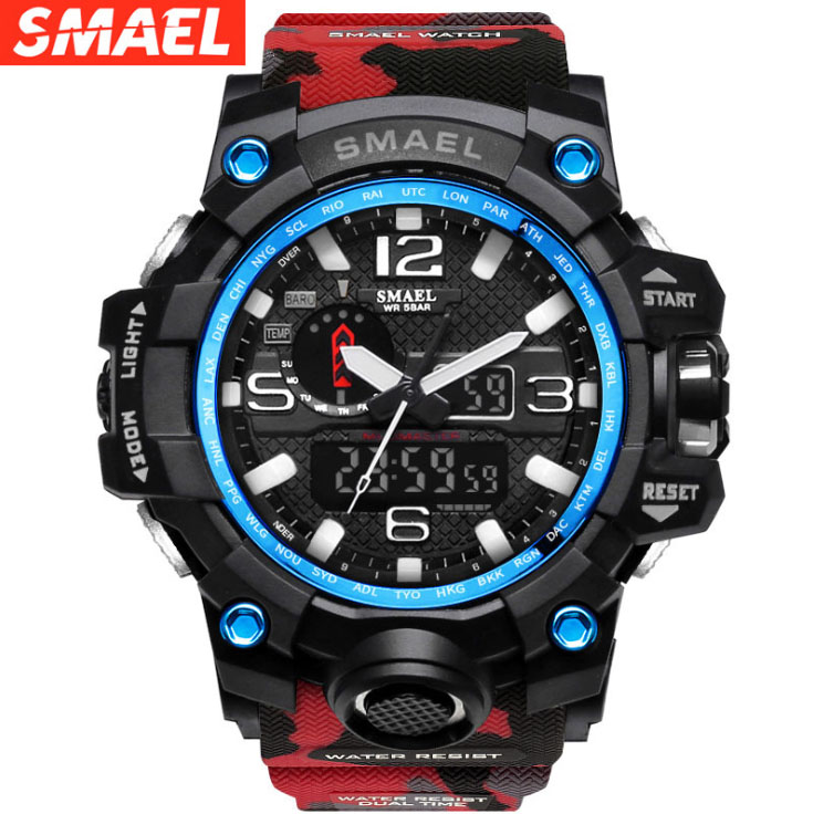 Smael Smael Watch 1545 Camouflage Straps Fashion Trend Multi-function Deep Waterproof Men's Watch, Black
Smael Smael Watch 1545 Camouflage Straps Fashion Trend Multi-function Deep Waterproof Men's Watch, Black