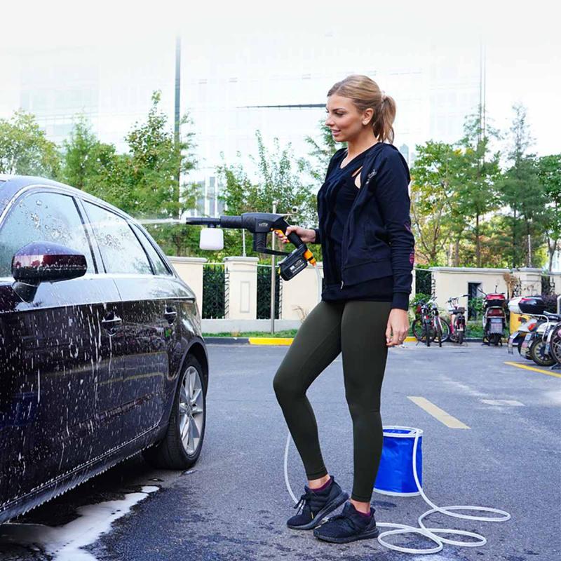 21V Cordless Electric Car Washer Machine Sets Car Washer Gun Pump High Pressure Nozzle Hose Cleaner Rechargeable Lithium Battery
21V Cordless Electric Car Washer Machine Sets Car Washer Gun Pump High Pressure Nozzle Hose Cleaner Rechargeable Lithium Battery