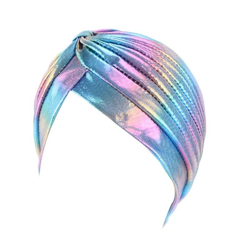 Beanie/Skull Caps Women Rainbow Metallic Turban Hat Twisted Pleated Headwrap Glitter Hair Loss Cap Q1QA
Beanie/Skull Caps Women Rainbow Metallic Turban Hat Twisted Pleated Headwrap Glitter Hair Loss Cap Q1QA