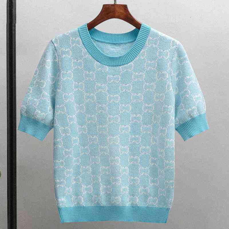 Women' Sweaters Summer 312 Sweater Short Sleeve Crew Neck Pullover Red Blue Print Brand Same Style Prom Fashion Luxury Womens Clothes pinguo 8ATY
Women' Sweaters Summer 312 Sweater Short Sleeve Crew Neck Pullover Red Blue Print Brand Same Style Prom Fashion Luxury Womens Clothes pinguo 8ATY