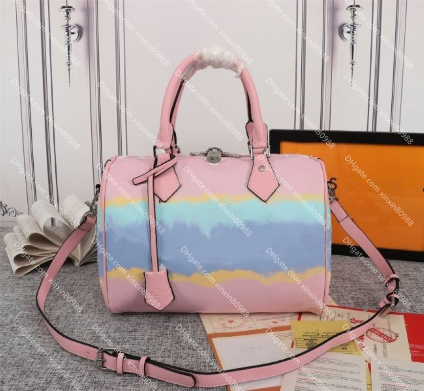 Genuine Leather Speedy Bandouliere 30 Tote Luxury Designers Bags Women Handbags Colorful Crossbody Shoulder Bag Lady Totes Purse 30cm, Red+flowers
Genuine Leather Speedy Bandouliere 30 Tote Luxury Designers Bags Women Handbags Colorful Crossbody Shoulder Bag Lady Totes Purse 30cm, Red+flowers