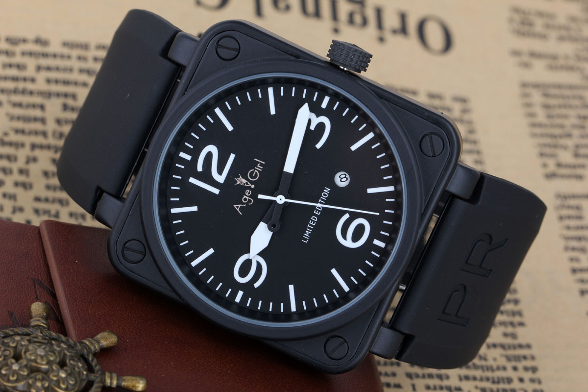 New ClassicMen Classic Automatic Mechanical Self Wind Mechanical Rubber Strap Big Bell 46mm Square White Date BR01-92 Watch 201113
New ClassicMen Classic Automatic Mechanical Self Wind Mechanical Rubber Strap Big Bell 46mm Square White Date BR01-92 Watch 201113