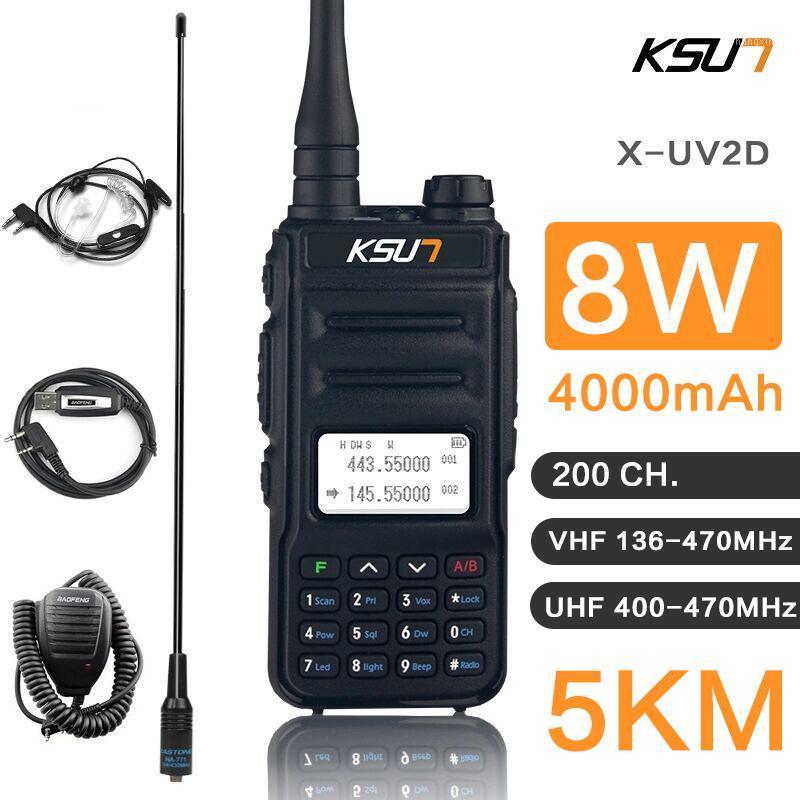 KSUN 8W VHF UHF Two Way Radio Talkie Walkie Radio Station Comunicador ham Walkie-talkie 10 km1
KSUN 8W VHF UHF Two Way Radio Talkie Walkie Radio Station Comunicador ham Walkie-talkie 10 km1