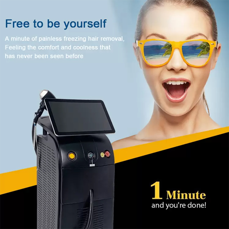 2022 diode alma laser hair removal machine 755 808 1064 nm Soprano Ice titanium price CE approved lazer Épaisseur