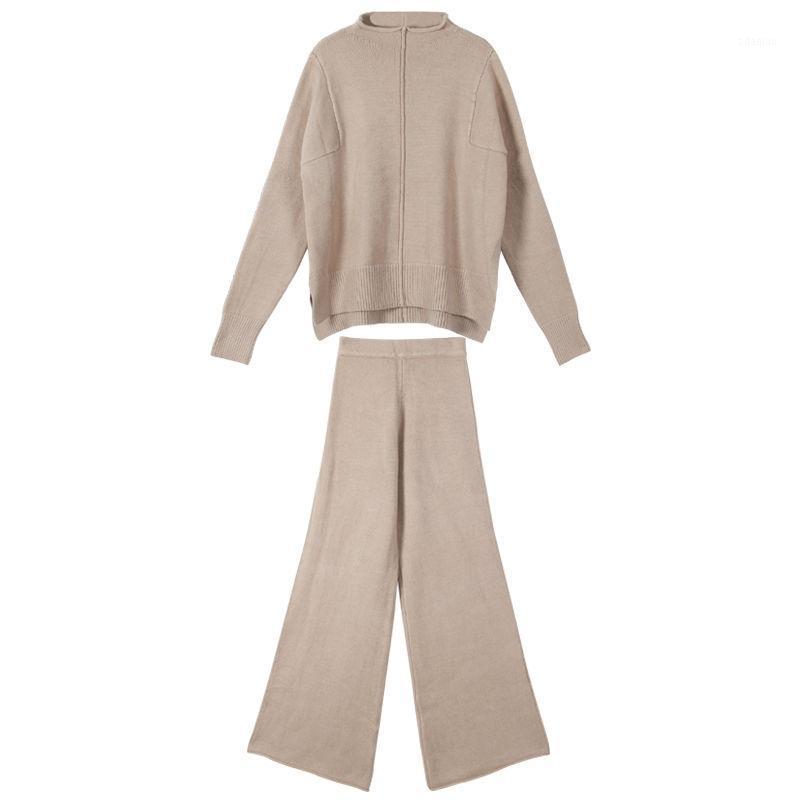 2020 New Winter Knitted Turtleneck pullover Sweater + Knit wide leg Pants 2pcs Fashion Suit Women Clothes Set1, Khaki
2020 New Winter Knitted Turtleneck pullover Sweater + Knit wide leg Pants 2pcs Fashion Suit Women Clothes Set1, Khaki