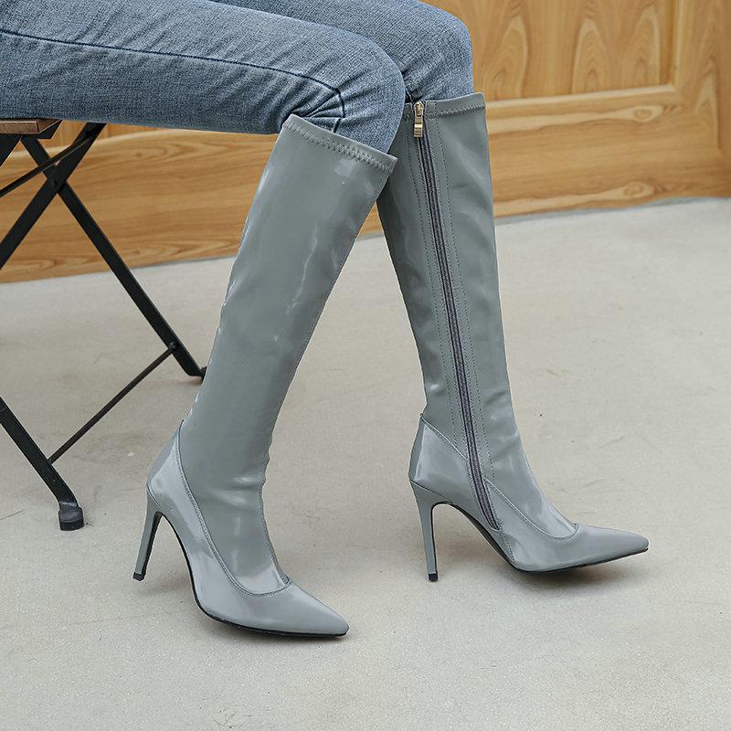 2021 Knee High Women Boots Thin High Heel Ladies dress Shoes Pointed Toe Fashion Autumn Winter Women Shoes Size 34-43, Black
2021 Knee High Women Boots Thin High Heel Ladies dress Shoes Pointed Toe Fashion Autumn Winter Women Shoes Size 34-43, Black