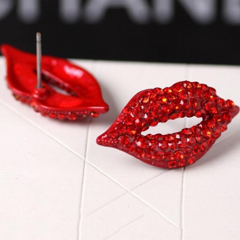 Fashion Classic Luxurious Elegant Sexy Women Red Lip Rhinestone Earrings For Women Girls
Fashion Classic Luxurious Elegant Sexy Women Red Lip Rhinestone Earrings For Women Girls
