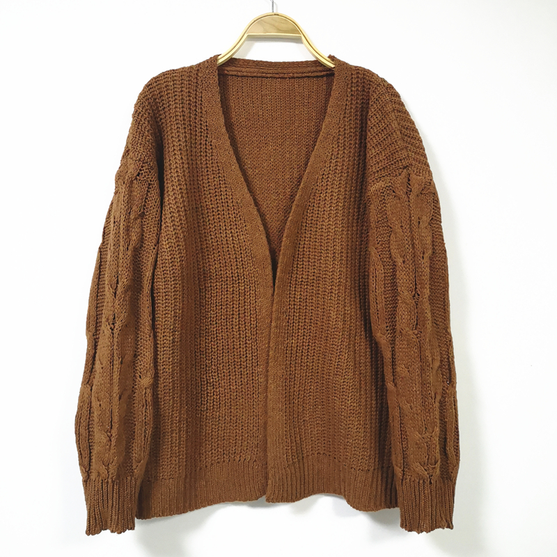 Flectit Women Cable-Knit Cardigans Korean Fashion Open Front Cardigan Sweater Womens Winter Outfit * 201128