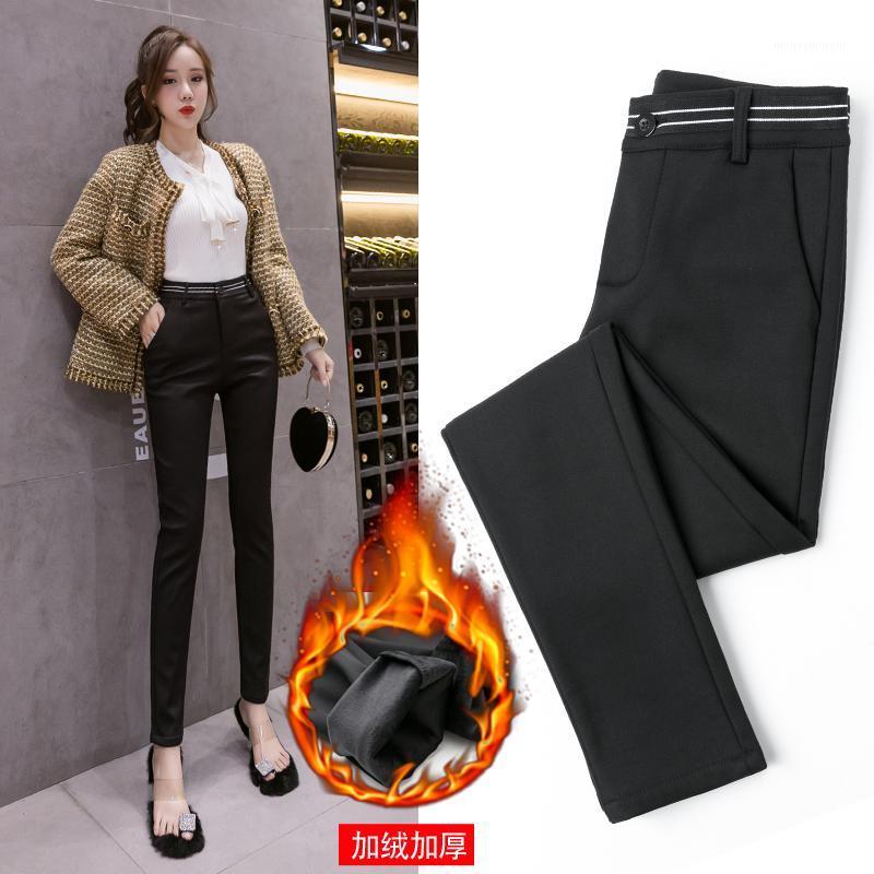 New Elegant Fashion Women Autumn Winter Thicken Plus Velvet High Waist Casual Straight Pants Suit Pants Trousers1, Black
New Elegant Fashion Women Autumn Winter Thicken Plus Velvet High Waist Casual Straight Pants Suit Pants Trousers1, Black