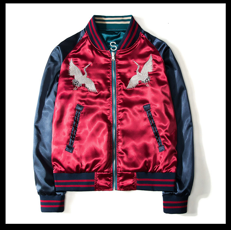 Spring Embroidery Baseball Autumn Jacket Men Women Korean Vintage Double Face Bomber Jackets Male Female Short Coat Windbreaker 2