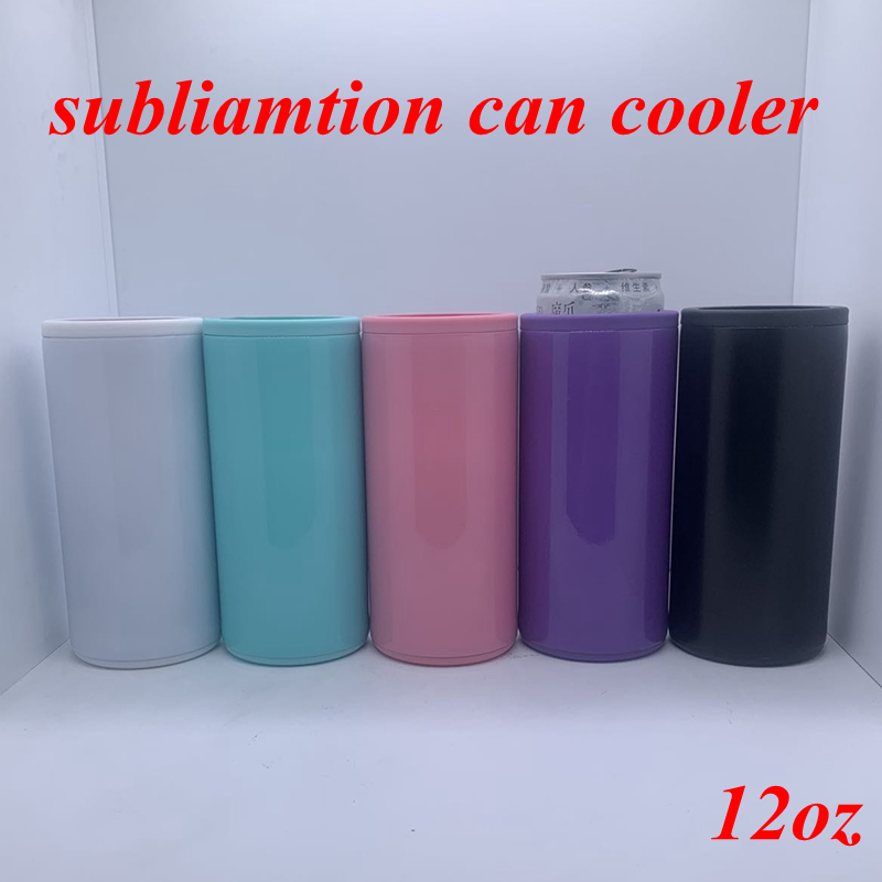 DIY Heat Sublimation Can Cooler 12oz Slim Straight Can Insulator Blank Skinny Double Wall Stainless Steel Vacuum Cooler DIY Gifts YFA2636
DIY Heat Sublimation Can Cooler 12oz Slim Straight Can Insulator Blank Skinny Double Wall Stainless Steel Vacuum Cooler DIY Gifts YFA2636