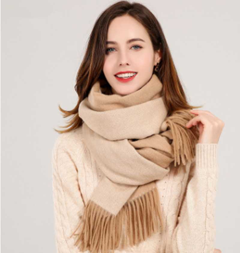 100% Pure Wool Scarf Women Tassel Cashmere Echarpe Wraps Ladies Warm Foulard Femme Reversible Solid Winter Merino Wool Scarves
100% Pure Wool Scarf Women Tassel Cashmere Echarpe Wraps Ladies Warm Foulard Femme Reversible Solid Winter Merino Wool Scarves