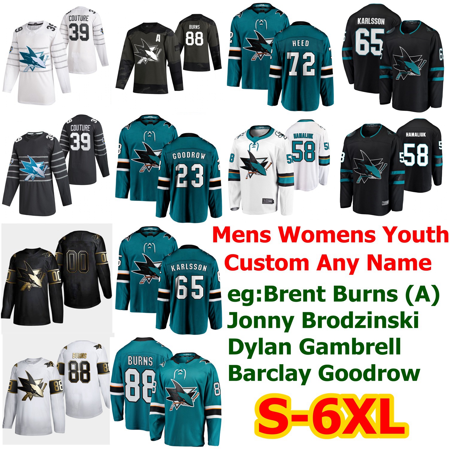 S-6XL All Star San Jose Sharks Hockey Jerseys 47 Trevor Carrick 18 Micheal Haley 6 Ryan Donato Noah Gregor Matt Nieto Custom Stitched, Womens gray 2020 all-star game
S-6XL All Star San Jose Sharks Hockey Jerseys 47 Trevor Carrick 18 Micheal Haley 6 Ryan Donato Noah Gregor Matt Nieto Custom Stitched, Womens gray 2020 all-star game