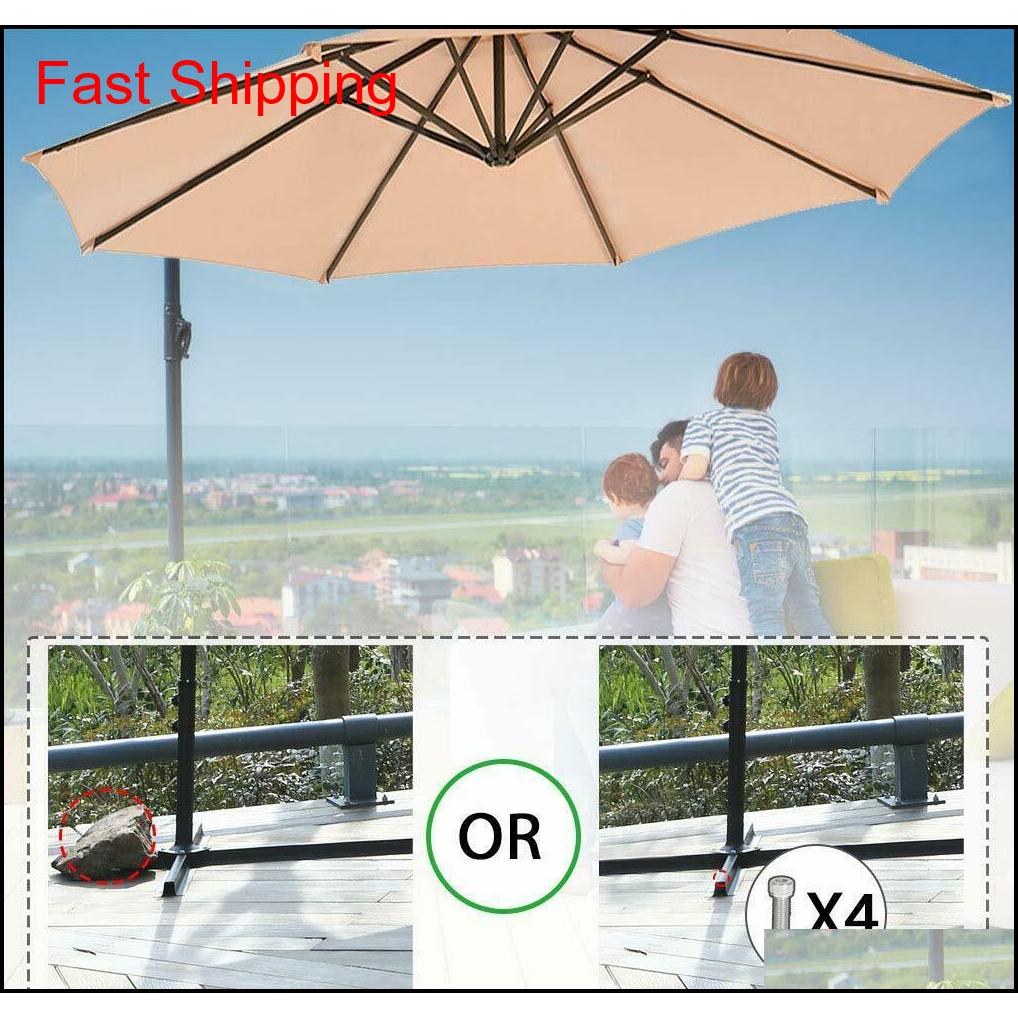 New 10' Patio Umbrella Offset Hanging Umbrella Outdoor qylOrW yh_pack, Beige