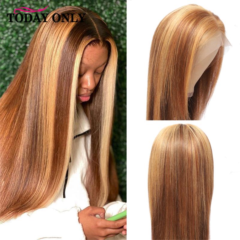 Highlight Blonde Wig Human Hair Straight HD transparent Lace Frontal Wig Lace Closure Brown Bone Straight Human Hair 150%, Natural color
Highlight Blonde Wig Human Hair Straight HD transparent Lace Frontal Wig Lace Closure Brown Bone Straight Human Hair 150%, Natural color