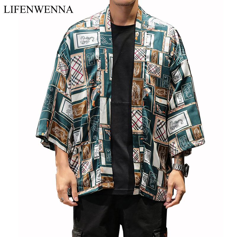 2020 Shirts Men Kimono Traditional Open Stitch Shirt Male Three Quarter Shirt Mens Harajuku Print Cardigan Blouse Oversized 5XL, T19839 red
2020 Shirts Men Kimono Traditional Open Stitch Shirt Male Three Quarter Shirt Mens Harajuku Print Cardigan Blouse Oversized 5XL, T19839 red