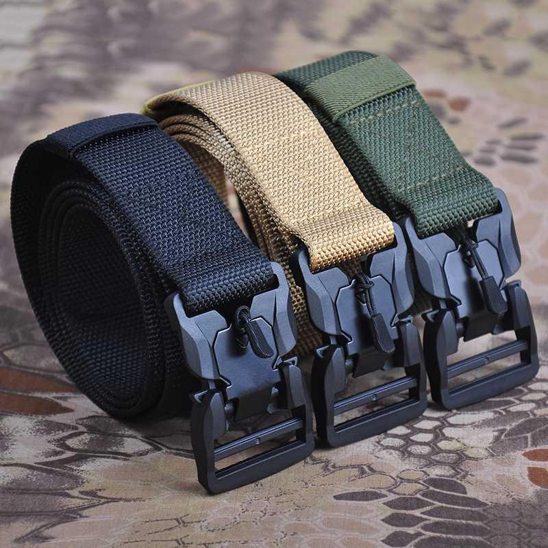 HAN WILD Tactical Belt Magnetic Buckle Adjustable Nylon Belt for Man Outdoor Hunting Training Utility 135CM, Dark khaki
HAN WILD Tactical Belt Magnetic Buckle Adjustable Nylon Belt for Man Outdoor Hunting Training Utility 135CM, Dark khaki