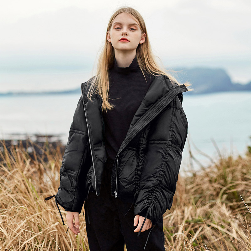 New Oversized Down Coat Women Winter Jacket White Duck Down Parka Female Hooded Loose Warm Overcoat Thick Down Coat 201019