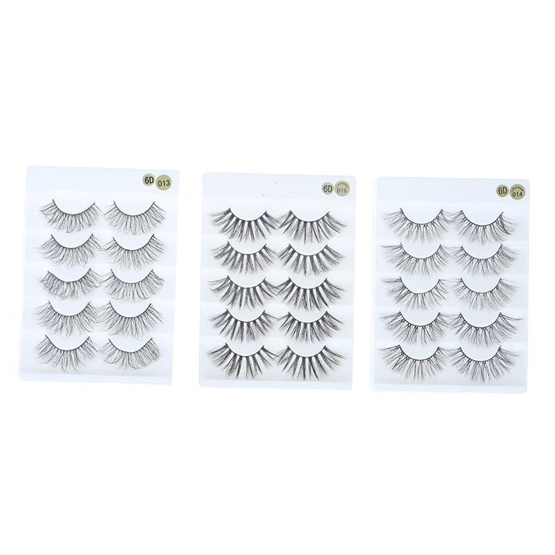 5 Pairs 6D s Natural Long Wispies Lashes Handmade Criss-cross Eyelashes Makeup Tools
5 Pairs 6D s Natural Long Wispies Lashes Handmade Criss-cross Eyelashes Makeup Tools