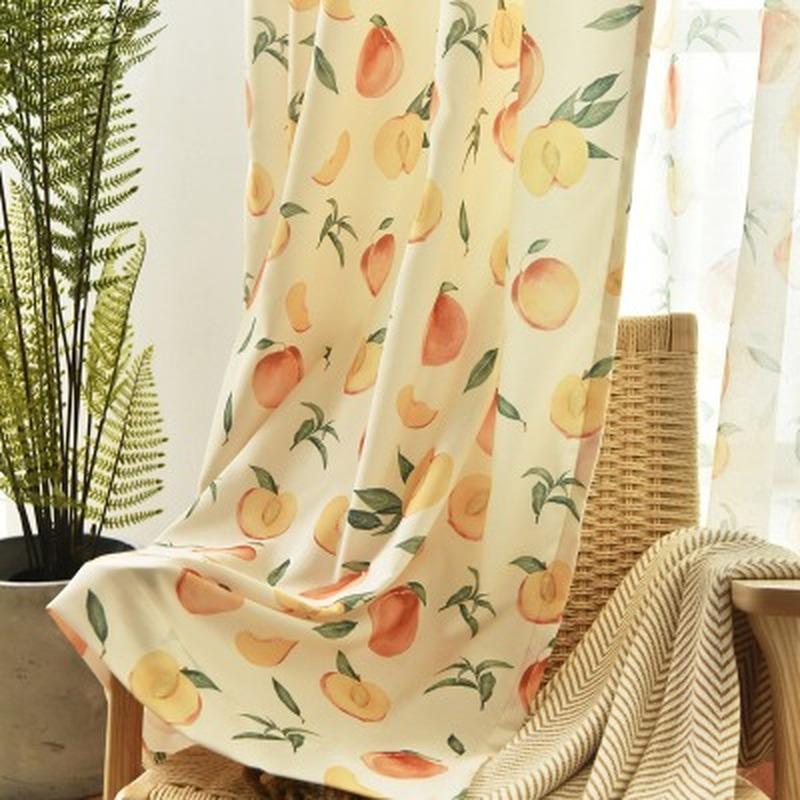 Nordic Curtains for Living Dining Room Bedroom American Pastoral Peach Curtains Finished Fresh Semi-shading, Orange tulle
Nordic Curtains for Living Dining Room Bedroom American Pastoral Peach Curtains Finished Fresh Semi-shading, Orange tulle