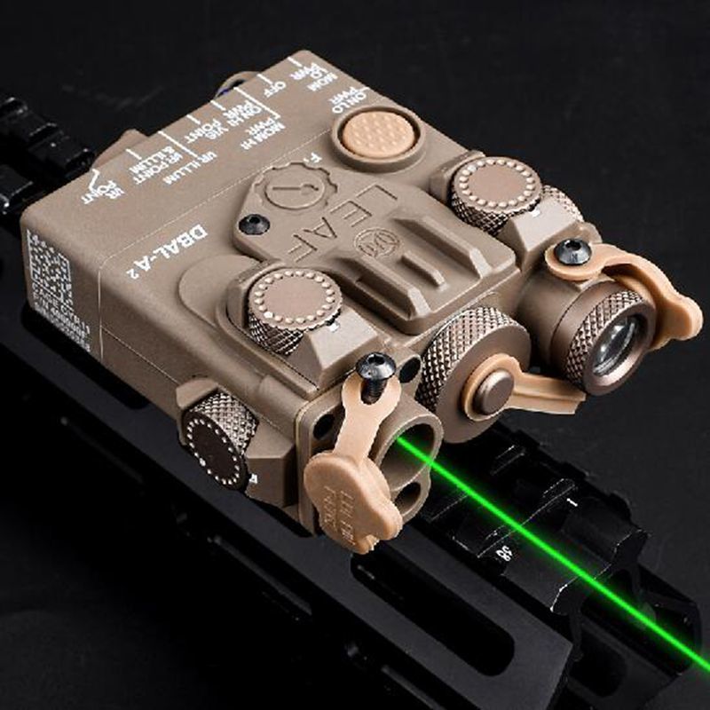 New Hunting Laser Sight Airsoft DBAL-A2 Mini Rifle Tactical PEQ Green IR Laser Led White Light Illuminator Battery Box
New Hunting Laser Sight Airsoft DBAL-A2 Mini Rifle Tactical PEQ Green IR Laser Led White Light Illuminator Battery Box