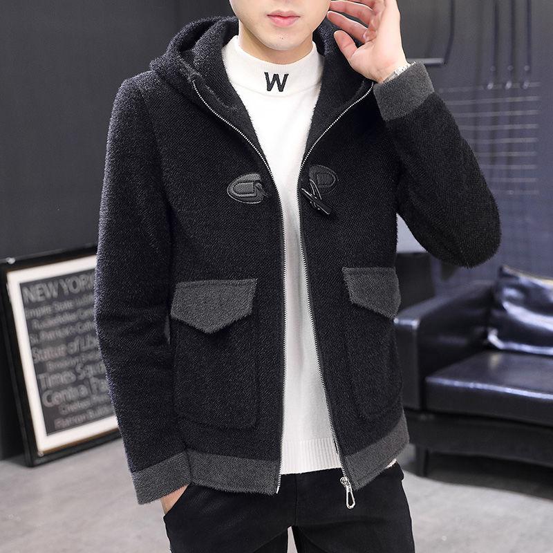 2020 Winter Men's Cashmere Jacket Woollen Blends Hooded Trench Thickening Windbreaker Business Coats Manteau Homme Hiver, Black
2020 Winter Men's Cashmere Jacket Woollen Blends Hooded Trench Thickening Windbreaker Business Coats Manteau Homme Hiver, Black