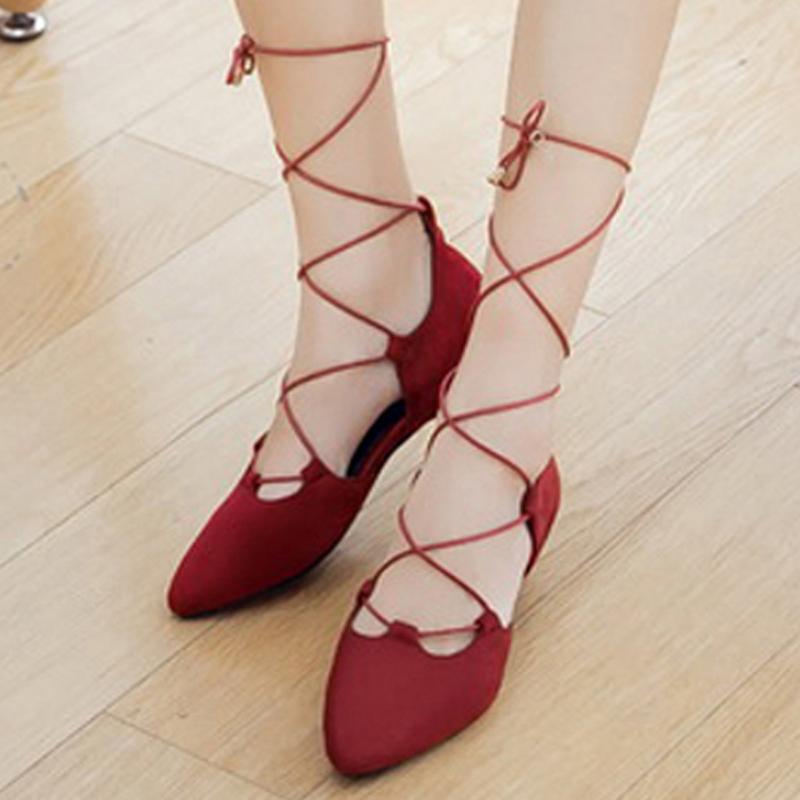 Women's shoes woman Suede Pointed Toe Dancing Shoes Large Size Ankle Straps Lace-Up Rome Cross Tied Sandal zapatos de mujer, Black
Women's shoes woman Suede Pointed Toe Dancing Shoes Large Size Ankle Straps Lace-Up Rome Cross Tied Sandal zapatos de mujer, Black