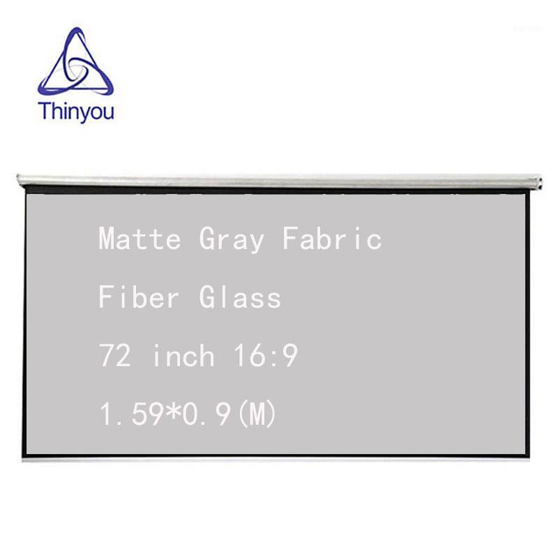 Thinyou 72 inch 16:9 Hand Projector Screen Matte Gray Fabric Fiber Glass Wall Mounted Home Theater For 3D LED DLP Projector1
Thinyou 72 inch 16:9 Hand Projector Screen Matte Gray Fabric Fiber Glass Wall Mounted Home Theater For 3D LED DLP Projector1
