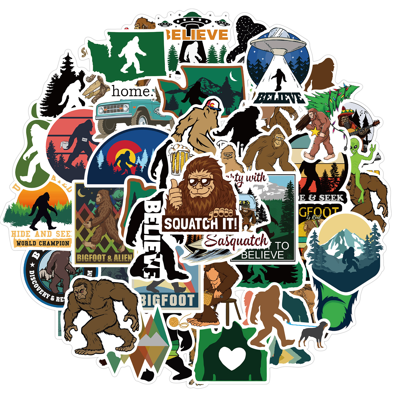 50PCS Mixed Car Stickers Wild BIG Foot Outdoor For Skateboard Laptop Helmet Pad Bicycle Bike Motorcycle PS4 Notebook Guitar PVC Fridge Decal, Multi colors
50PCS Mixed Car Stickers Wild BIG Foot Outdoor For Skateboard Laptop Helmet Pad Bicycle Bike Motorcycle PS4 Notebook Guitar PVC Fridge Decal, Multi colors