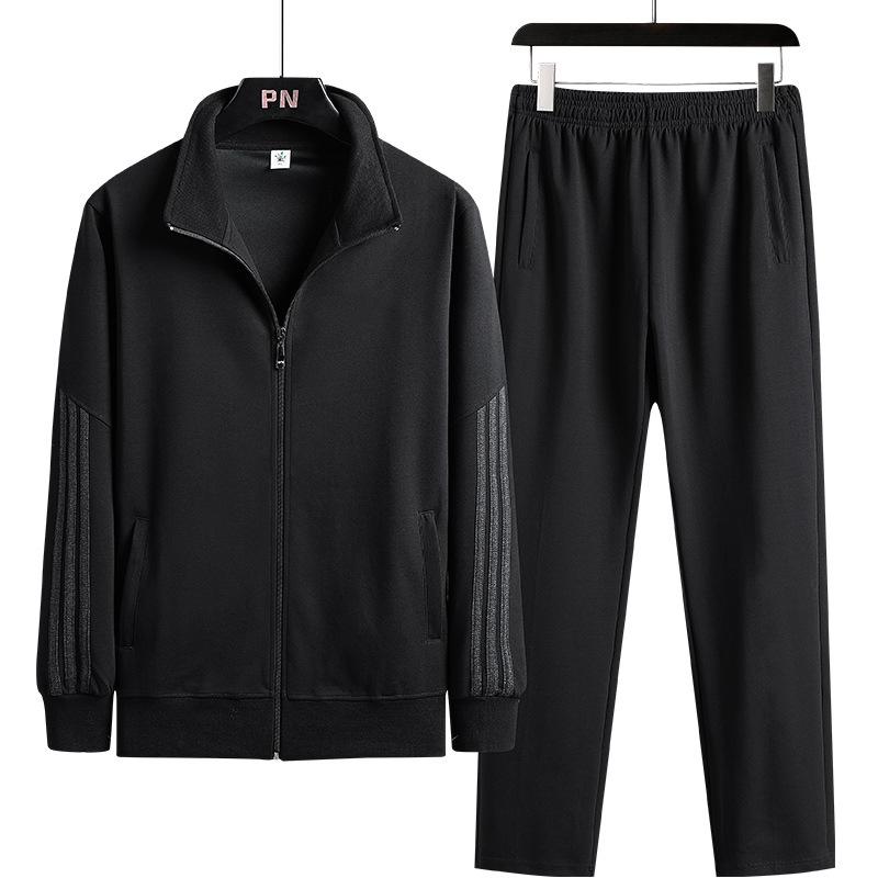 New Jacket+ Pants Casual Track Suit Fitness Men Clothing Sweat Suits 2 Piece Solid Stripe Minimalist Style Jogging, Walking, Black
New Jacket+ Pants Casual Track Suit Fitness Men Clothing Sweat Suits 2 Piece Solid Stripe Minimalist Style Jogging, Walking, Black