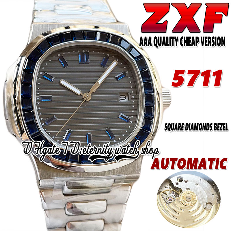 2022 ZXF 5711 Automatic Mechanical Mens Watch Sapphire Iced Out T Diamond inlay Bezel Gray Texture Dial 316L Stainless Steel Bracelet And Case AAA Watches Eternity, Box
2022 ZXF 5711 Automatic Mechanical Mens Watch Sapphire Iced Out T Diamond inlay Bezel Gray Texture Dial 316L Stainless Steel Bracelet And Case AAA Watches Eternity, Box