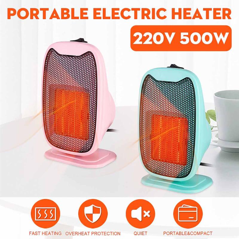 Winter Warm Porable Mini Ceramic Electric Heater Fan 500W Silent Sunlike Heating Fan Home Office Fast Heat Device US plug
Winter Warm Porable Mini Ceramic Electric Heater Fan 500W Silent Sunlike Heating Fan Home Office Fast Heat Device US plug