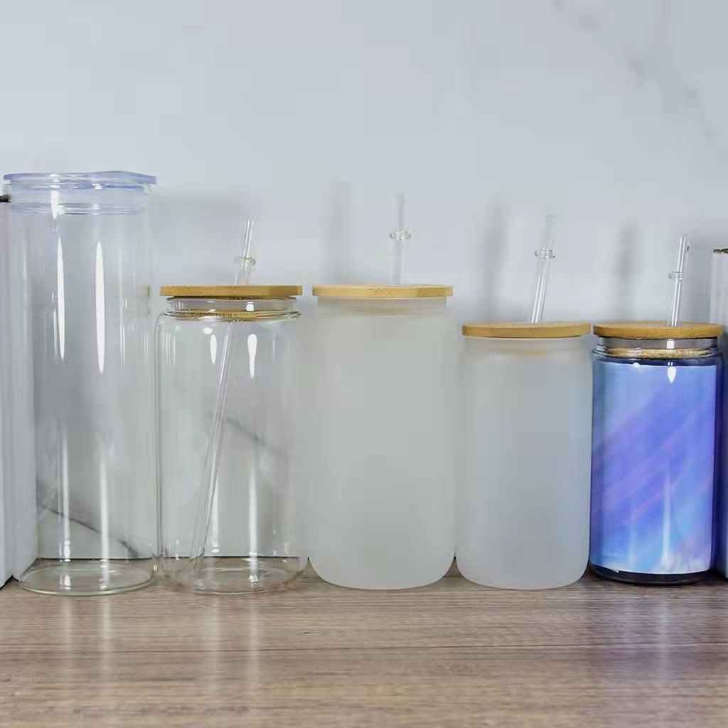 Sublimation 12oz 16oz 25oz glass tumbler with bamboo lid PP straw Transparent frosted Vacuum Tumbler Soda Cup drinking cups B1, Clear
Sublimation 12oz 16oz 25oz glass tumbler with bamboo lid PP straw Transparent frosted Vacuum Tumbler Soda Cup drinking cups B1, Clear
