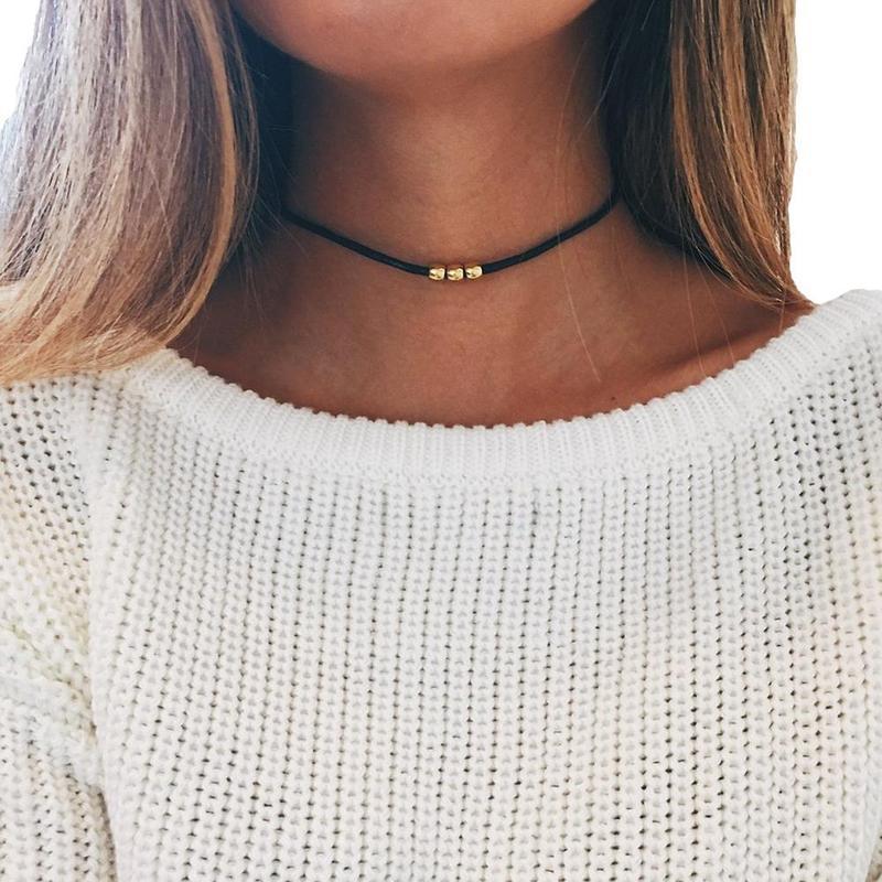 2021 New Black Short Choker Collar Necklace Beads Necklace Fashion Women Punk Jewelry Aesthetic
2021 New Black Short Choker Collar Necklace Beads Necklace Fashion Women Punk Jewelry Aesthetic